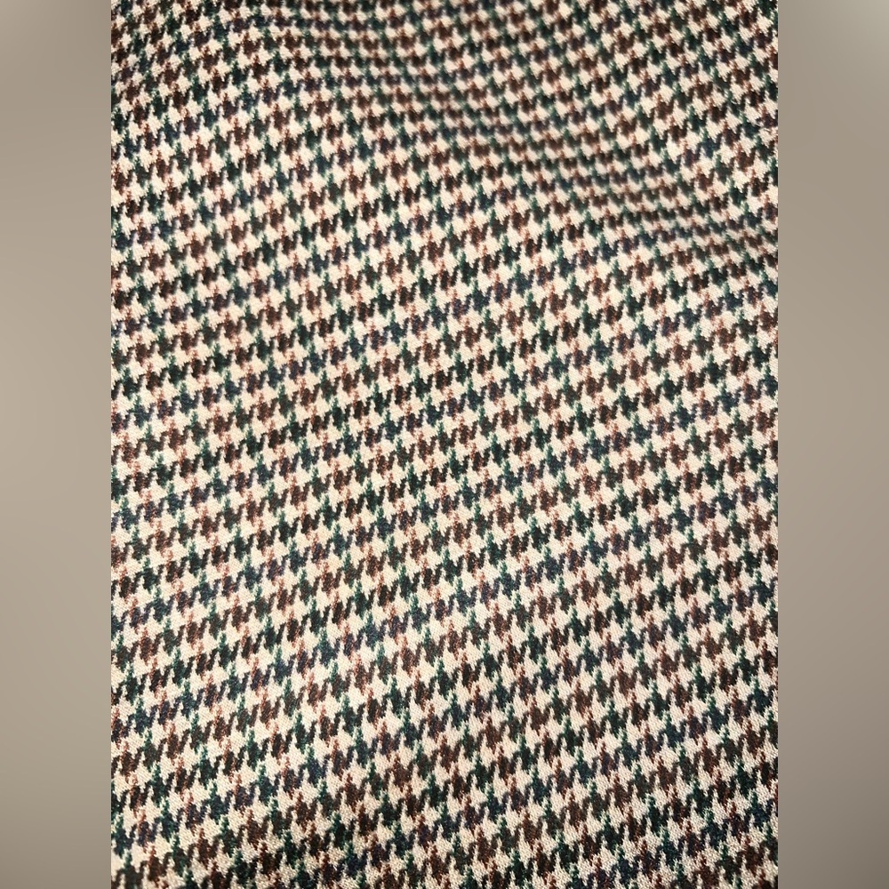 Tuckernuck Black and Brown Checkered Houndstooth Trousers size Large - Picture 6 of 8